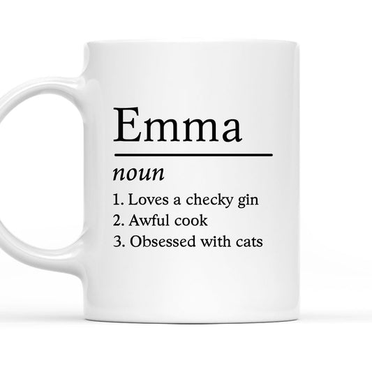 Definition Mug - Personalized Custom Coffee Mug