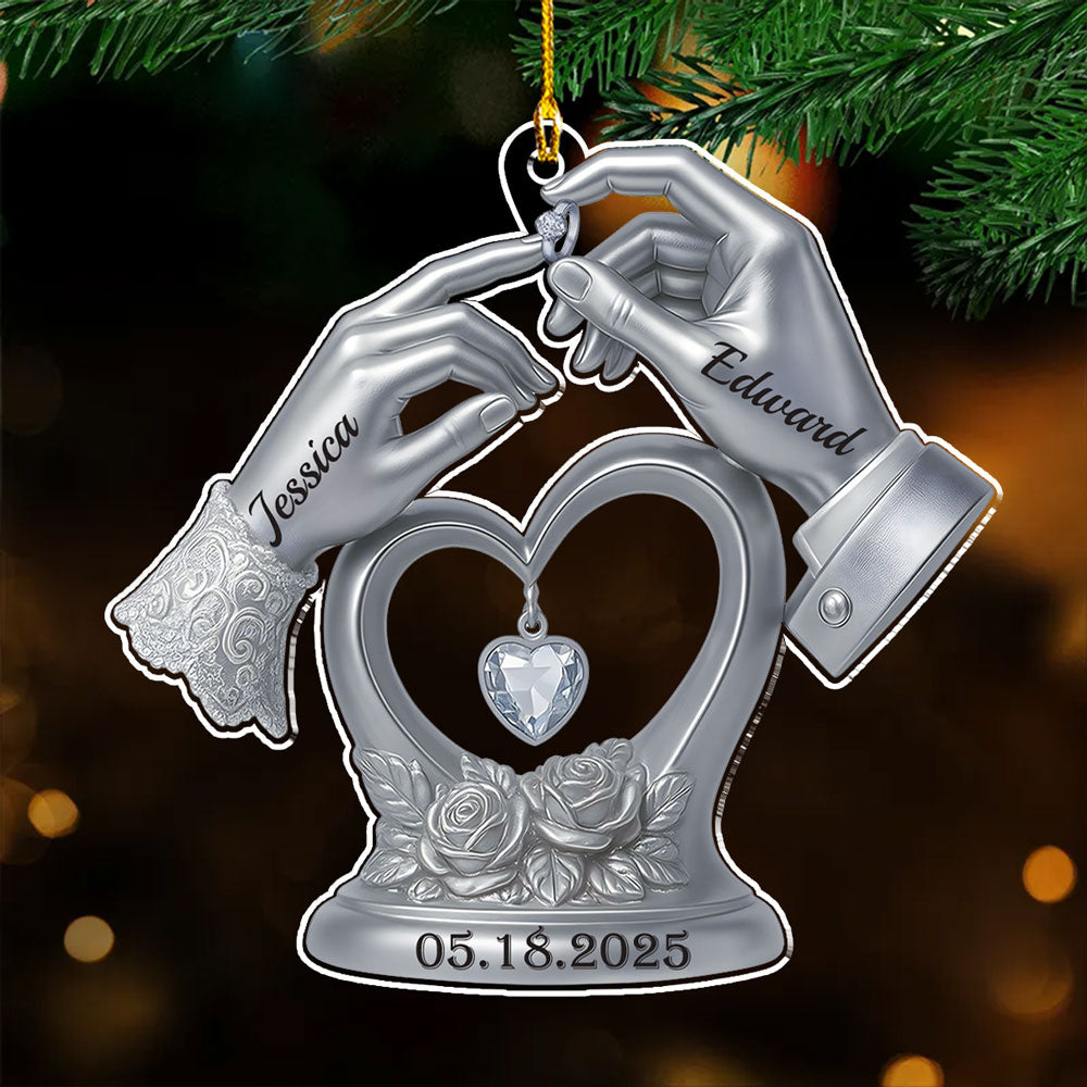 Engraved In Love - Personalized Custom Acrylic Ornament
