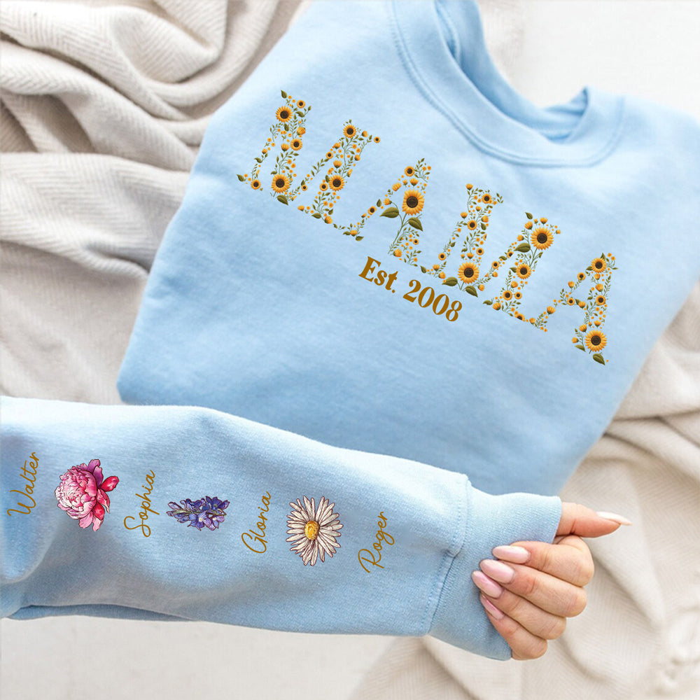 Blessed To Be Called Grandma - Personalized Custom Sweatshirt