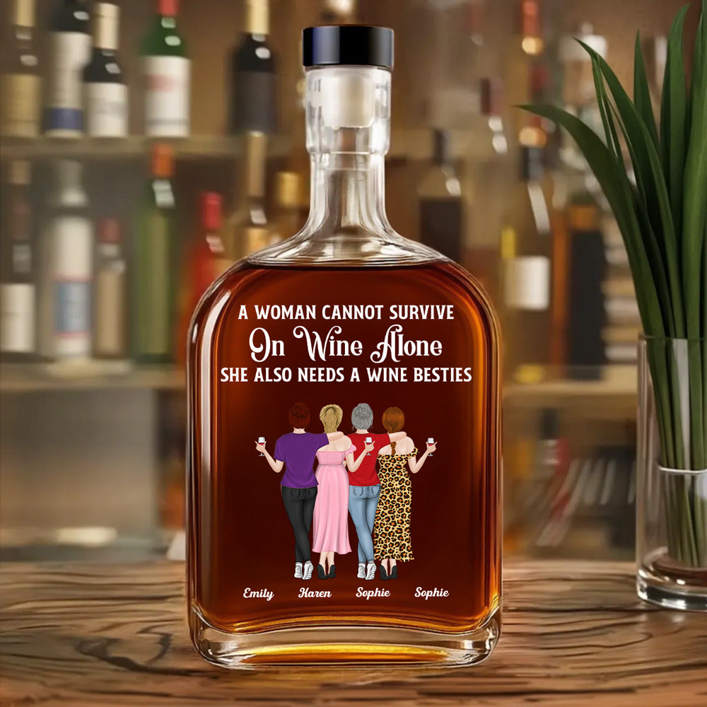 Wine Besties - Personalized Custom Spirits Decanter