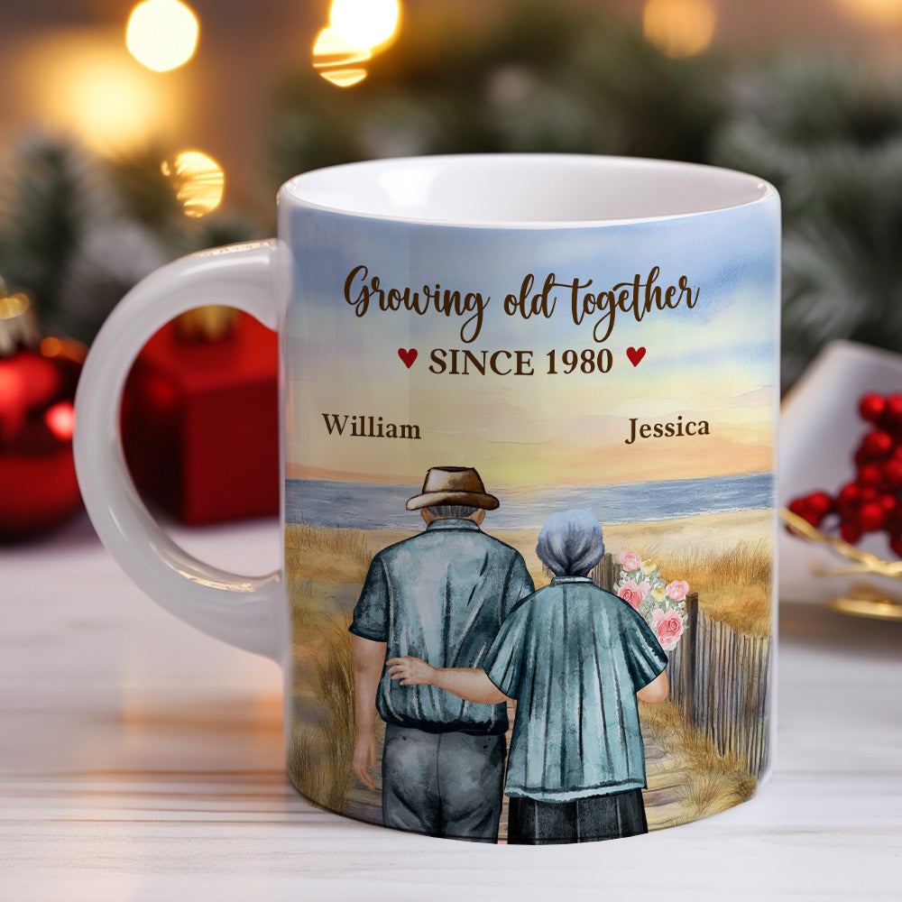 Growing Old Together - Personalized Custom Coffee Mug