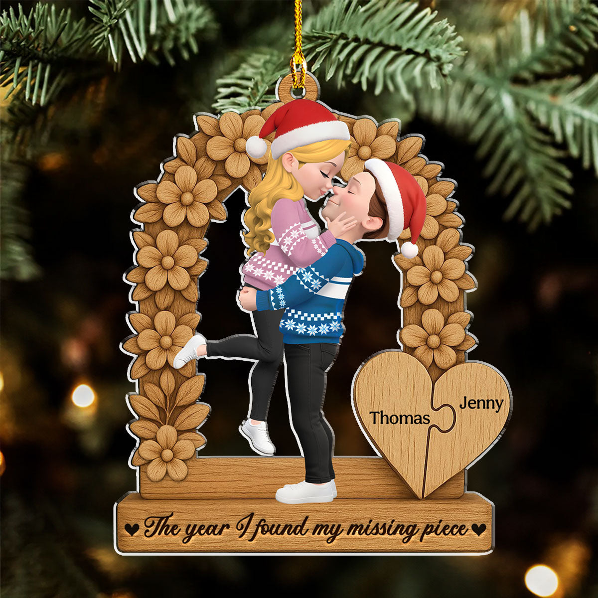 The Year I Found You - Personalized Custom Acrylic Ornament