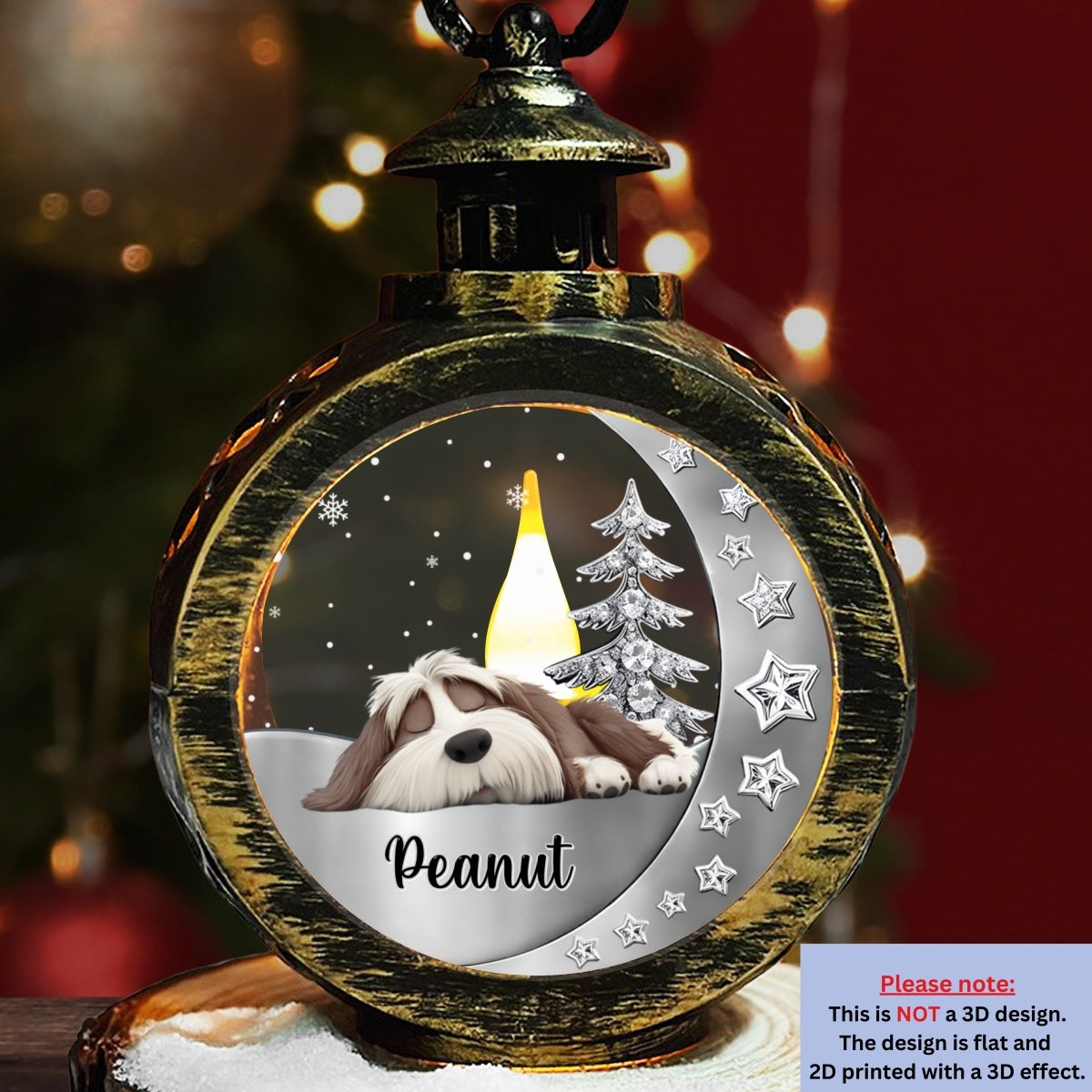 Beside My Babies - Personalized Custom 3D Effect Christmas Lantern