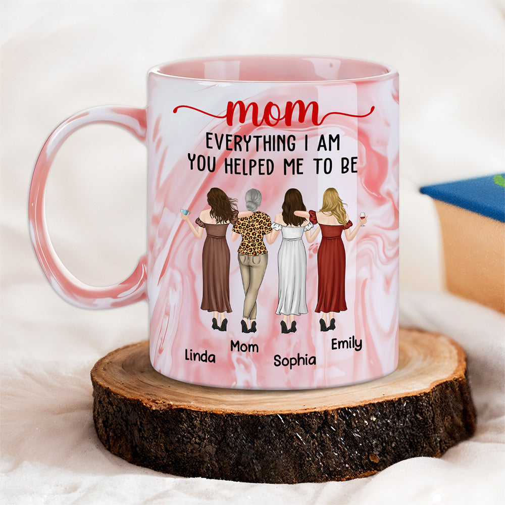 Everything I Am - Personalized Custom Pink Marble Mug