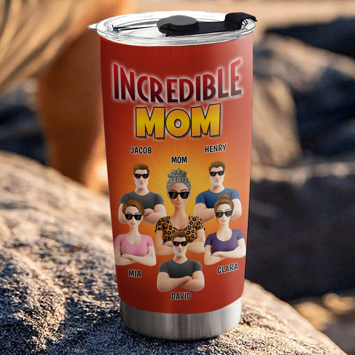 Incredible Dad - Personalized Custom Tumbler
