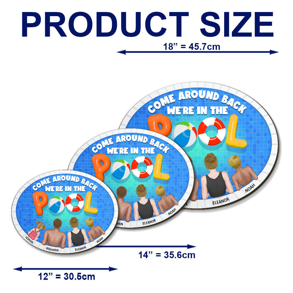 We Are In The Pool - Personalized Custom Wood Sign