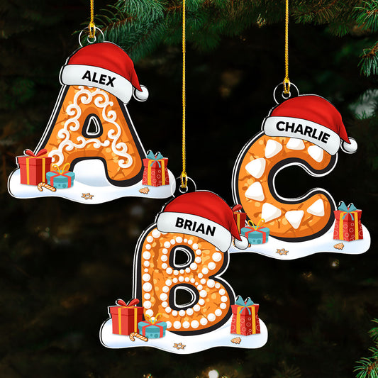 Name And Letter - Personalized Custom Acrylic Ornament