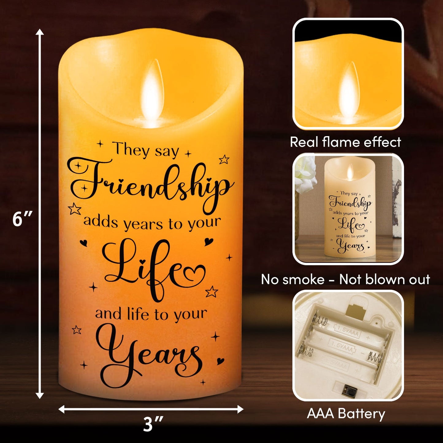 We Are Going To Live Forever - Personalized Custom LED Candle