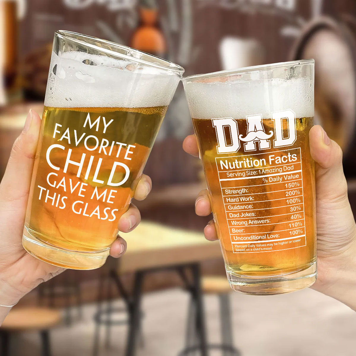 Amazing Dad - Personalized Custom Beer Glass