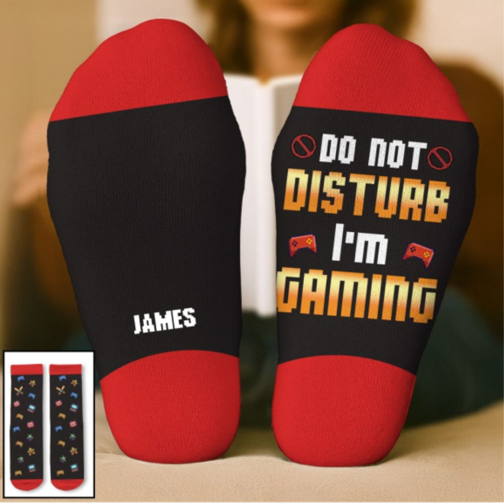 Do Not Disturb - Personalized Custom Crew Socks