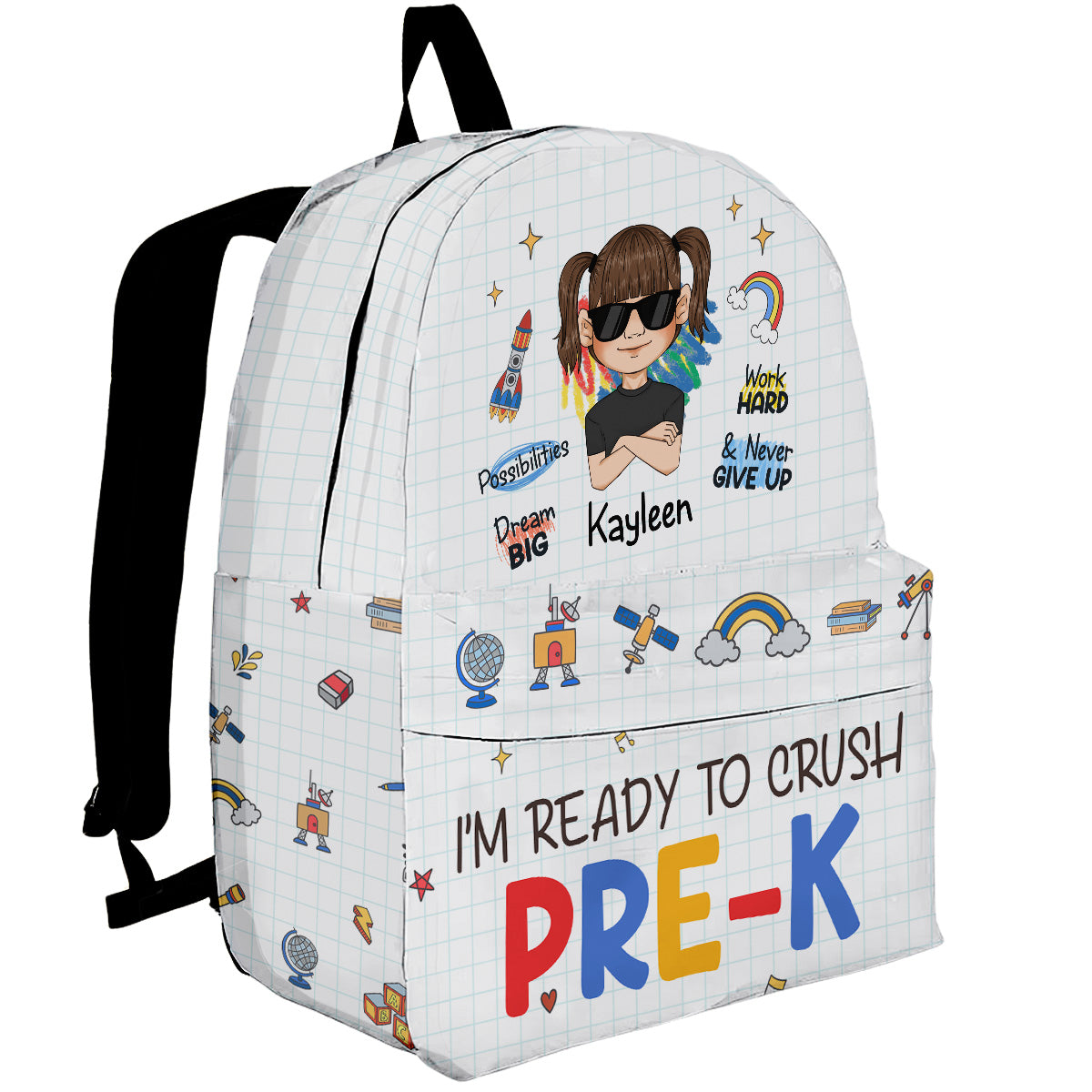 Ready To Crush School - Personalized Custom Backpack