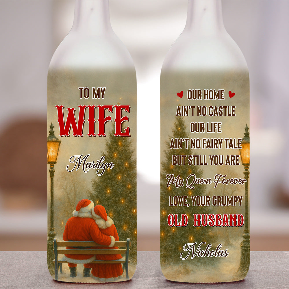 My Queen Forever - Personalized Custom Bottle Lamp