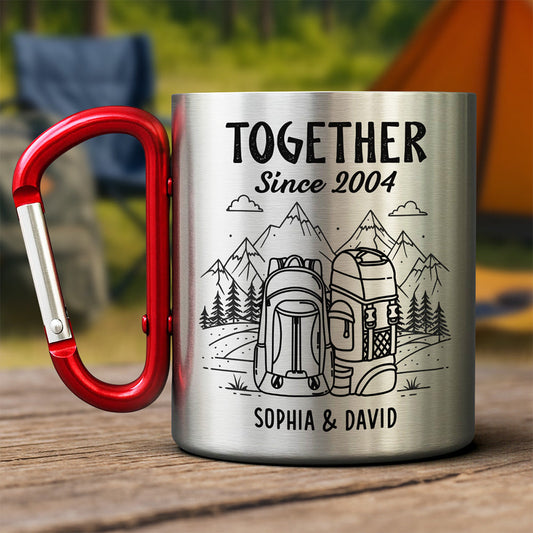 Together Since - Personalized Custom Carabiner Mug