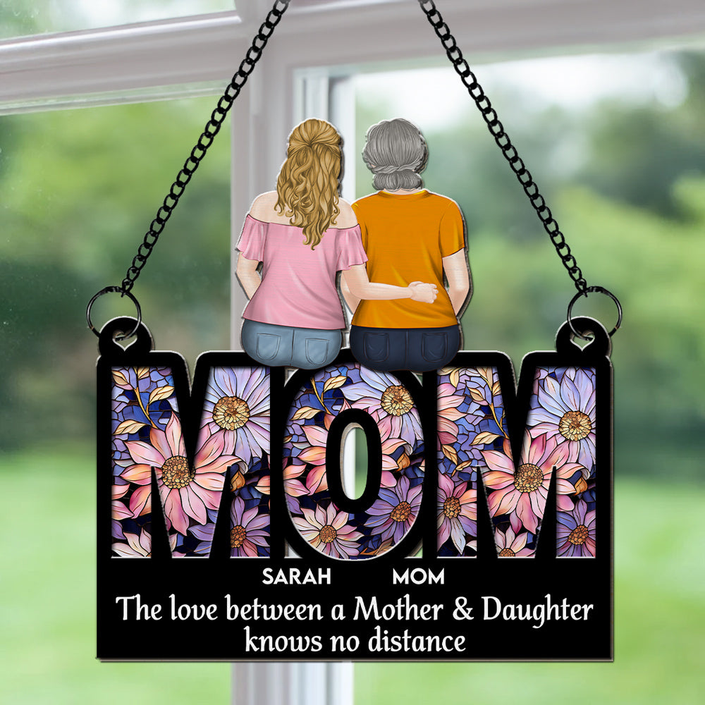 Mother And Daughter Forever - Personalized Custom Suncatcher