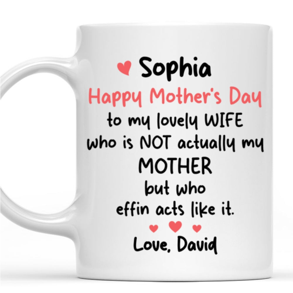 To My Lovely Wife - Personalized Custom Coffee Mug