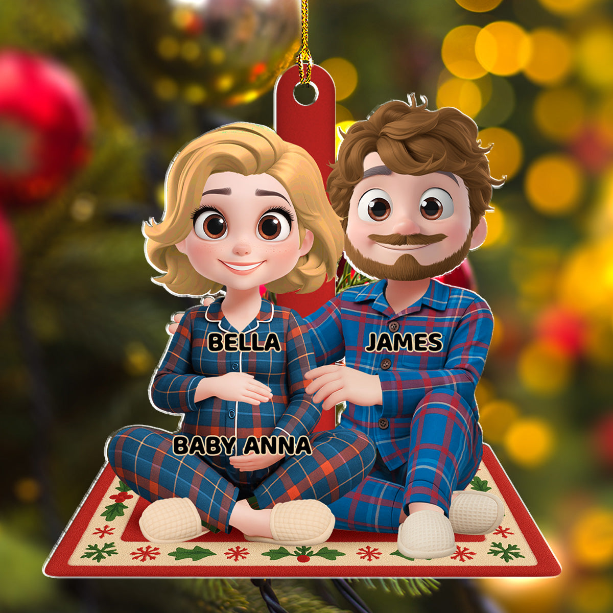 Our Bun In The Oven - Personalized Custom Acrylic Ornament