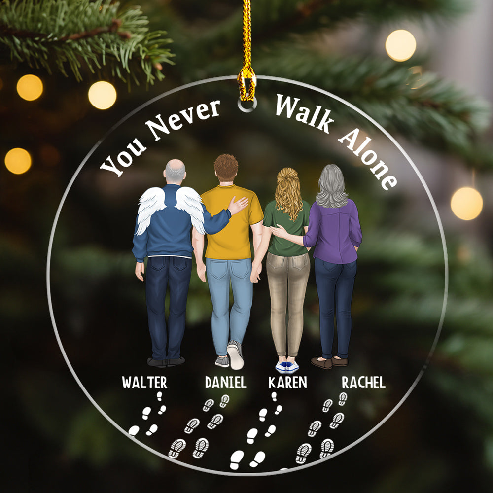 Always Walk With You - Personalized Custom Acrylic Ornament