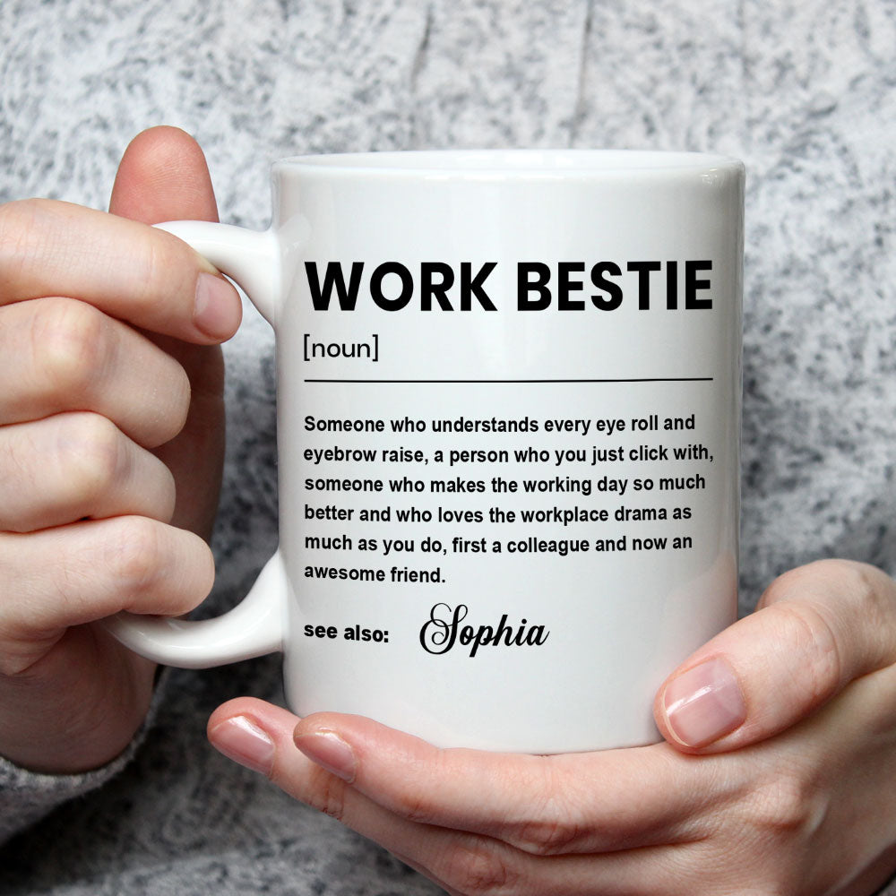 Work Bestie - Personalized Custom Coffee Mug