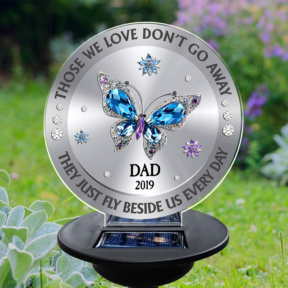 Those We Love Beside Us Every Day - Personalized Custom Solar Light