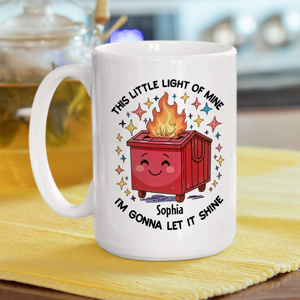 Dumpster On Fire - Personalized Custom Coffee Mug