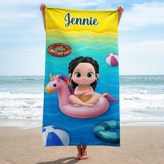 Summer Fun - Personalized Custom Beach Towel