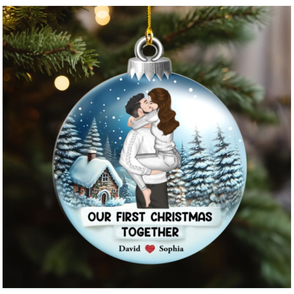 First Christmas Together - Personalized Custom Acrylic Ornament