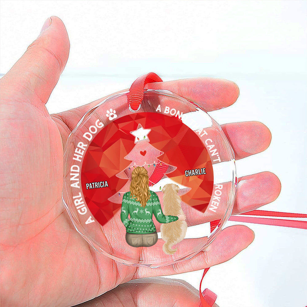 You Are Always In My Heart - Personalized Custom Glass Ornament