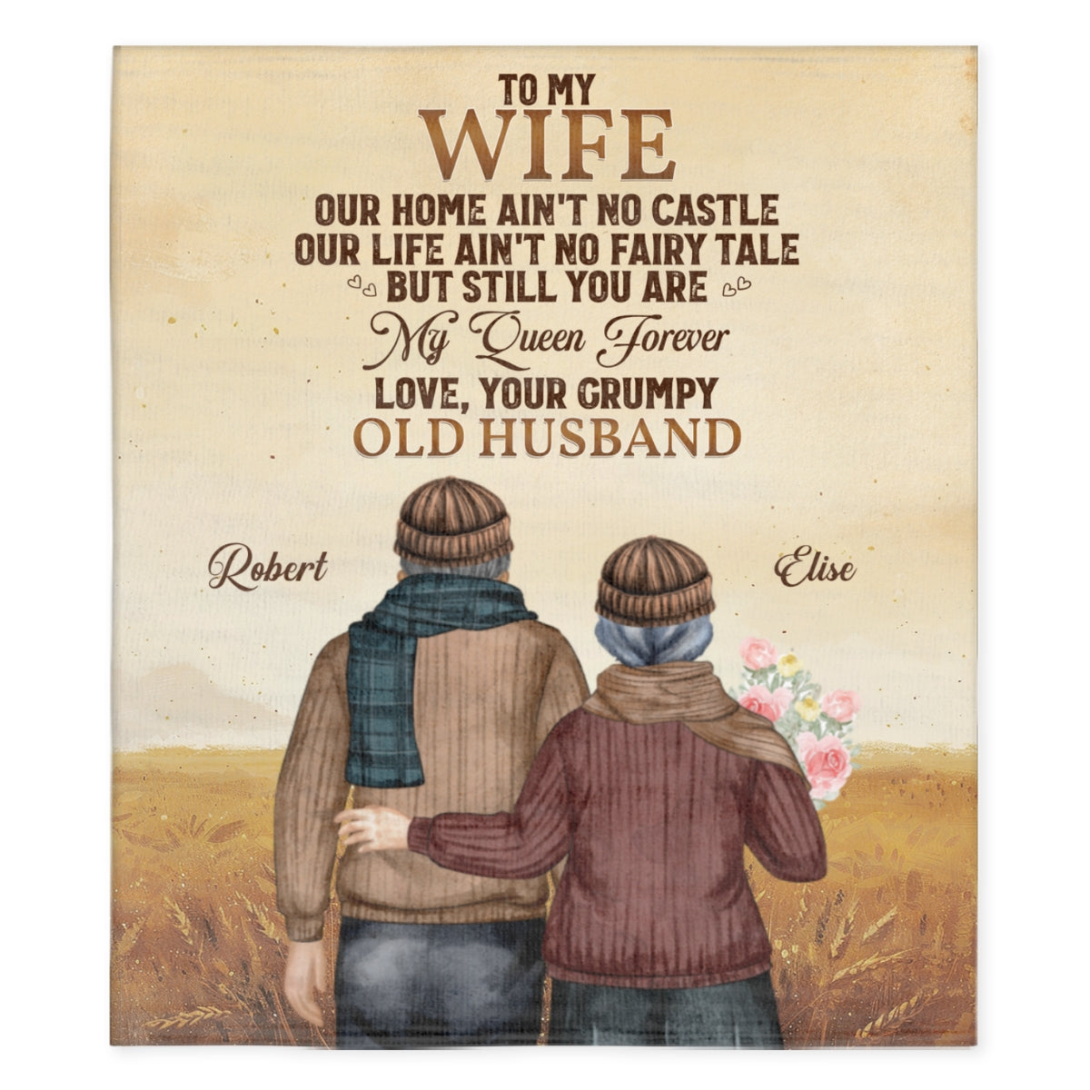 To My Wife You Are My Queen Forever - Personalized Custom Fleece Blanket