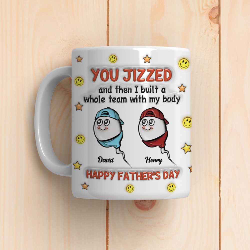 I Built A Human - Personalized Custom 3D Inflated Effect Mug