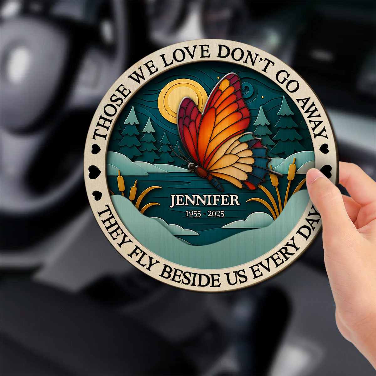 Never Gone From Me - Personalized Custom Car Visor Clip