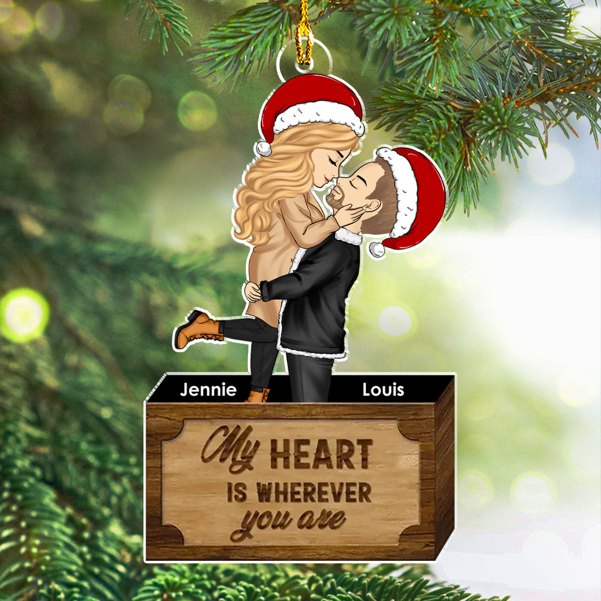 For The Best Partner - Personalized Custom Acrylic Ornament