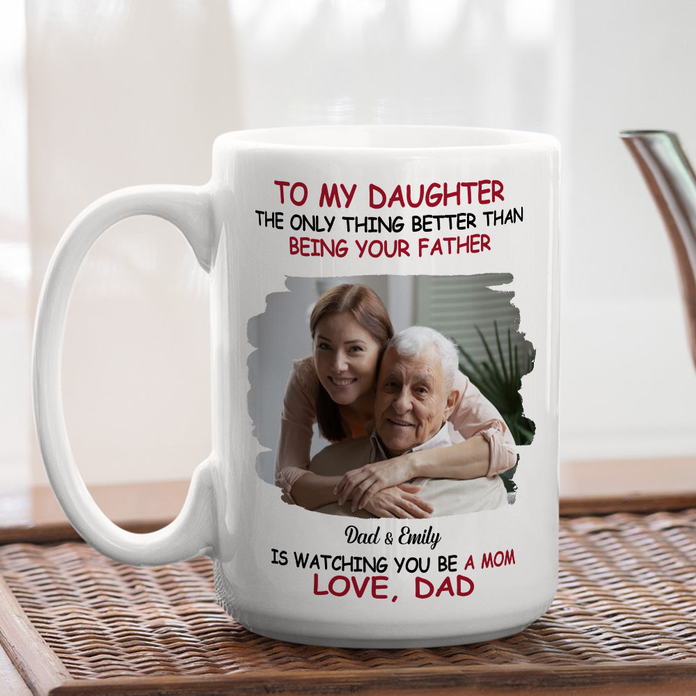 We Are Proud Of You Daughter Photo  - Personalized Custom Coffee Mug