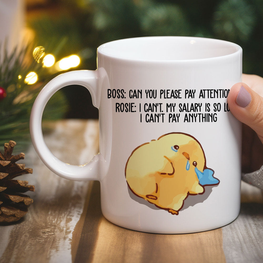 Pay Attention - Personalized Custom Coffee Mug