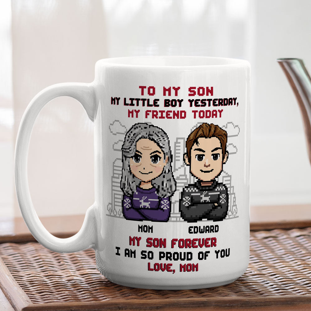 Forever My Little Boy - Personalized Custom Coffee Mug