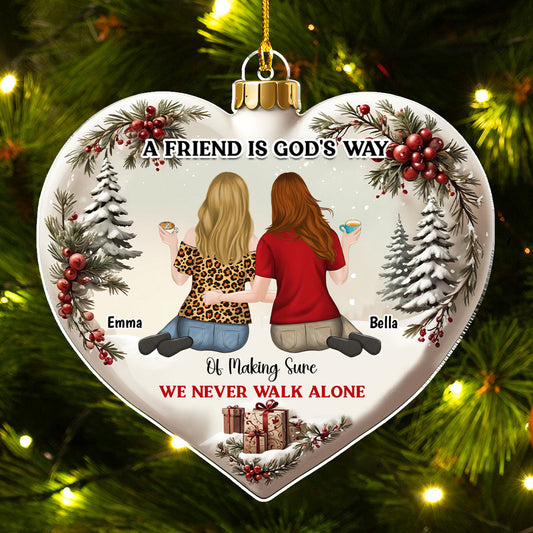 We Never Walk Alone - Personalized Custom Acrylic Ornament