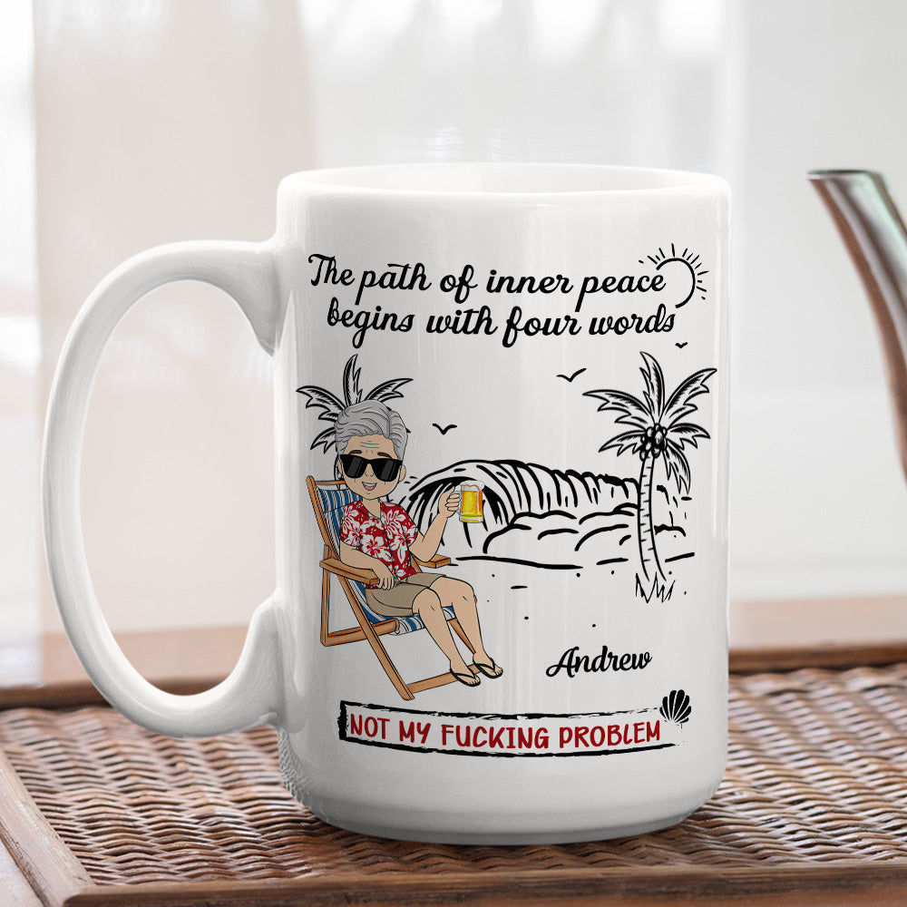 Relax Release And Walk Away- Personalized Custom Coffee Mug