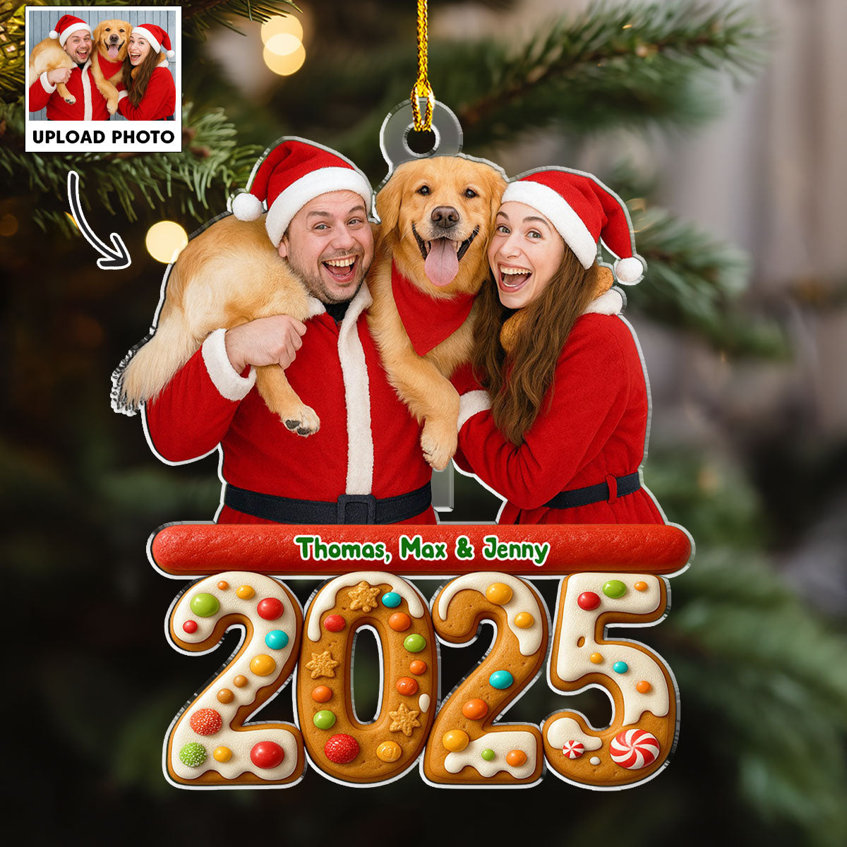 We And Our Pet Version 3 Photo - Personalized Custom Acrylic Ornament