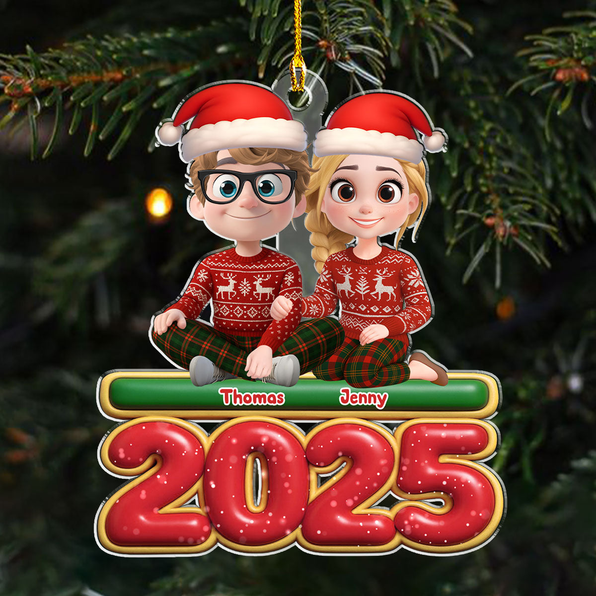 Just You And Me - Personalized Custom Acrylic Ornament