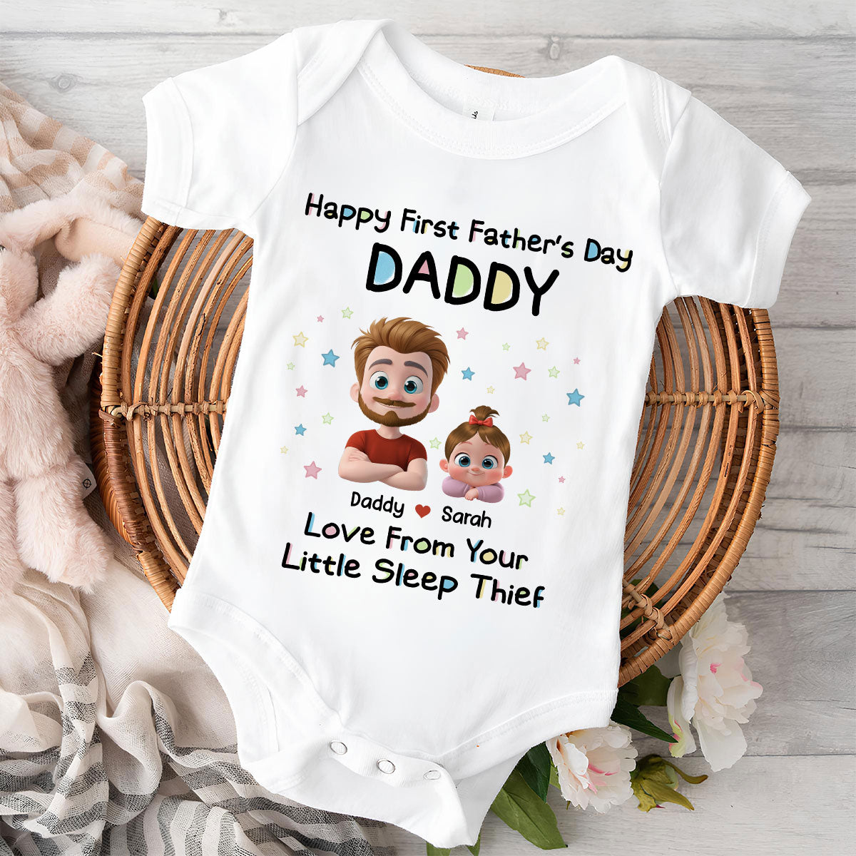 Little Sleep Thief - Personalized Custom Baby Onesie