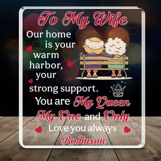 To My Wife - Personalized Custom Acrylic Plaque