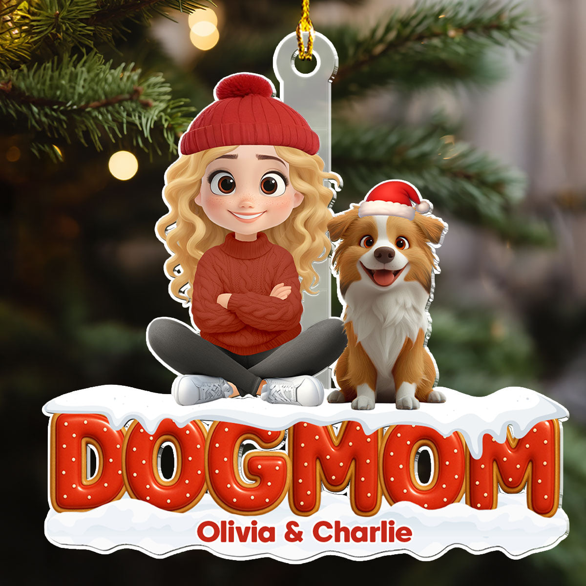 Our Unbroken Bond - Personalized Custom 3D Effect Acrylic Ornament