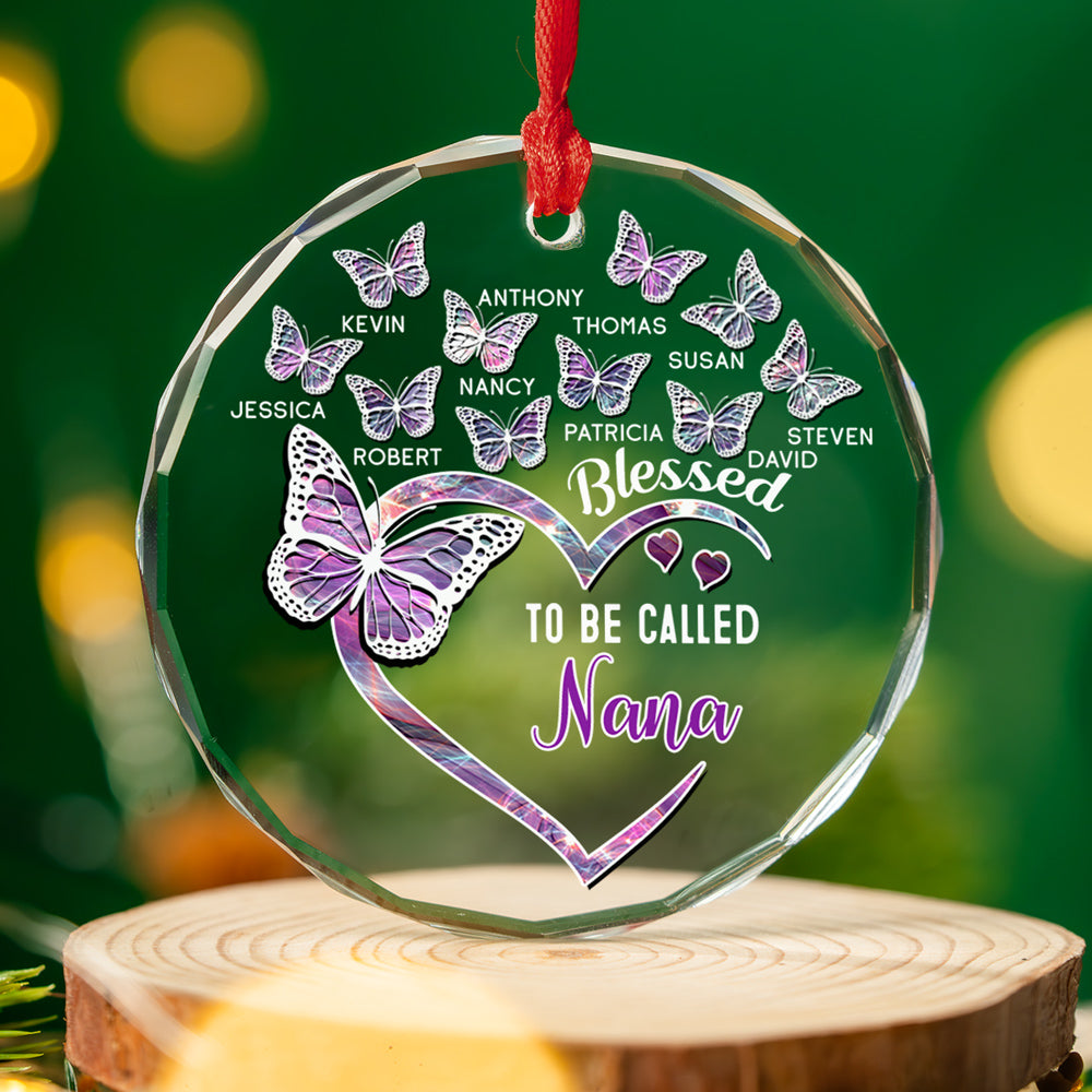 Blessed Mimi - Personalized Custom Glass Ornament