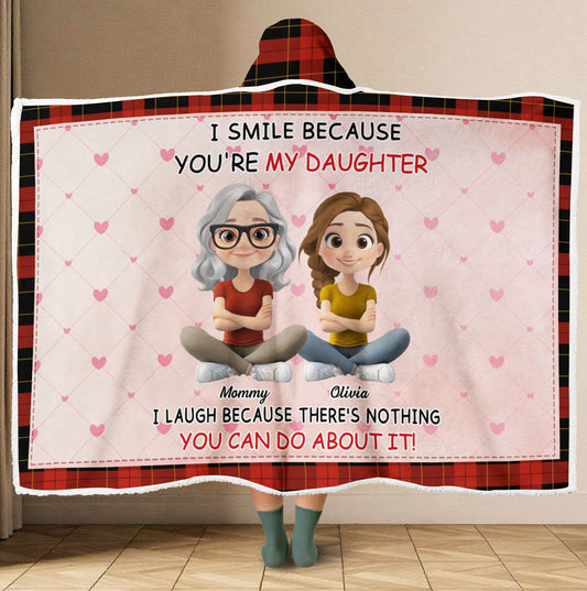 For Daughter - Personalized Custom Hooded Blanket