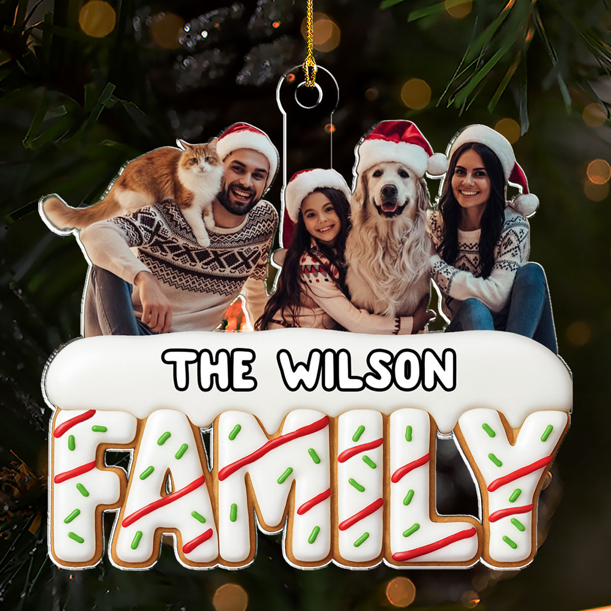 Sweetest Christmas Ever Photo - Personalized Custom Acrylic Ornament