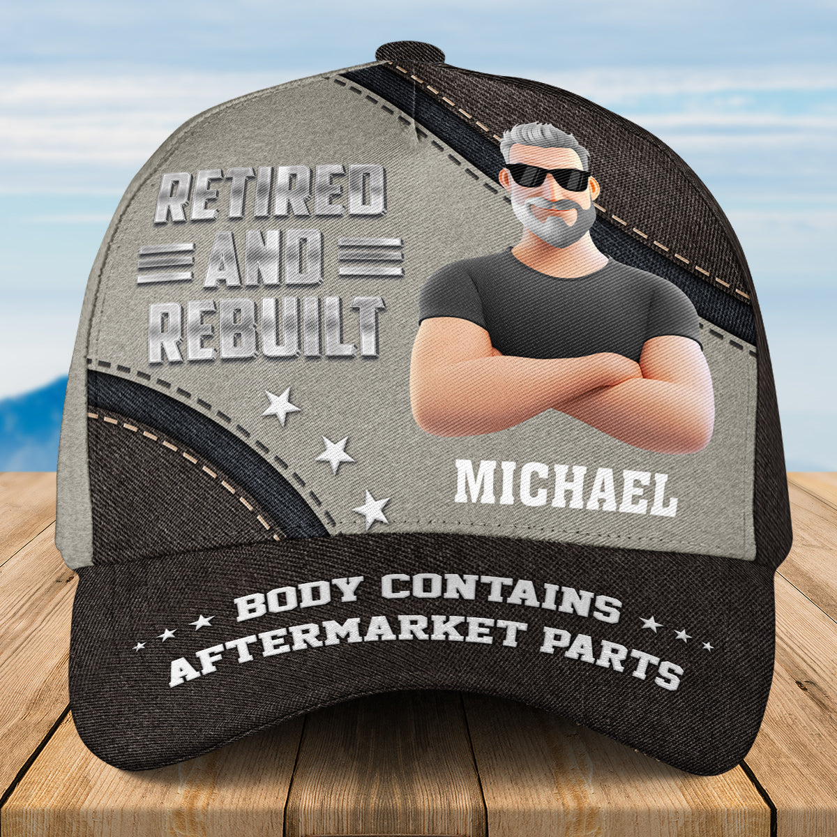 Retired And Rebuilt - Personalized Custom Classic Cap