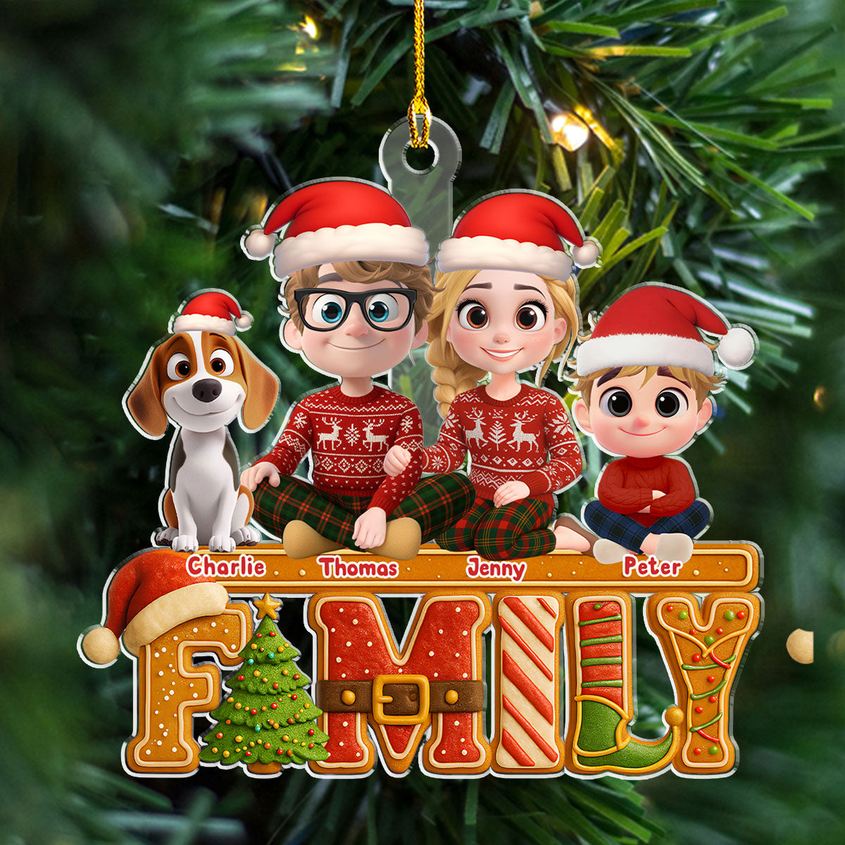 Our Christmas Cake Crew - Personalized Custom Acrylic Ornament