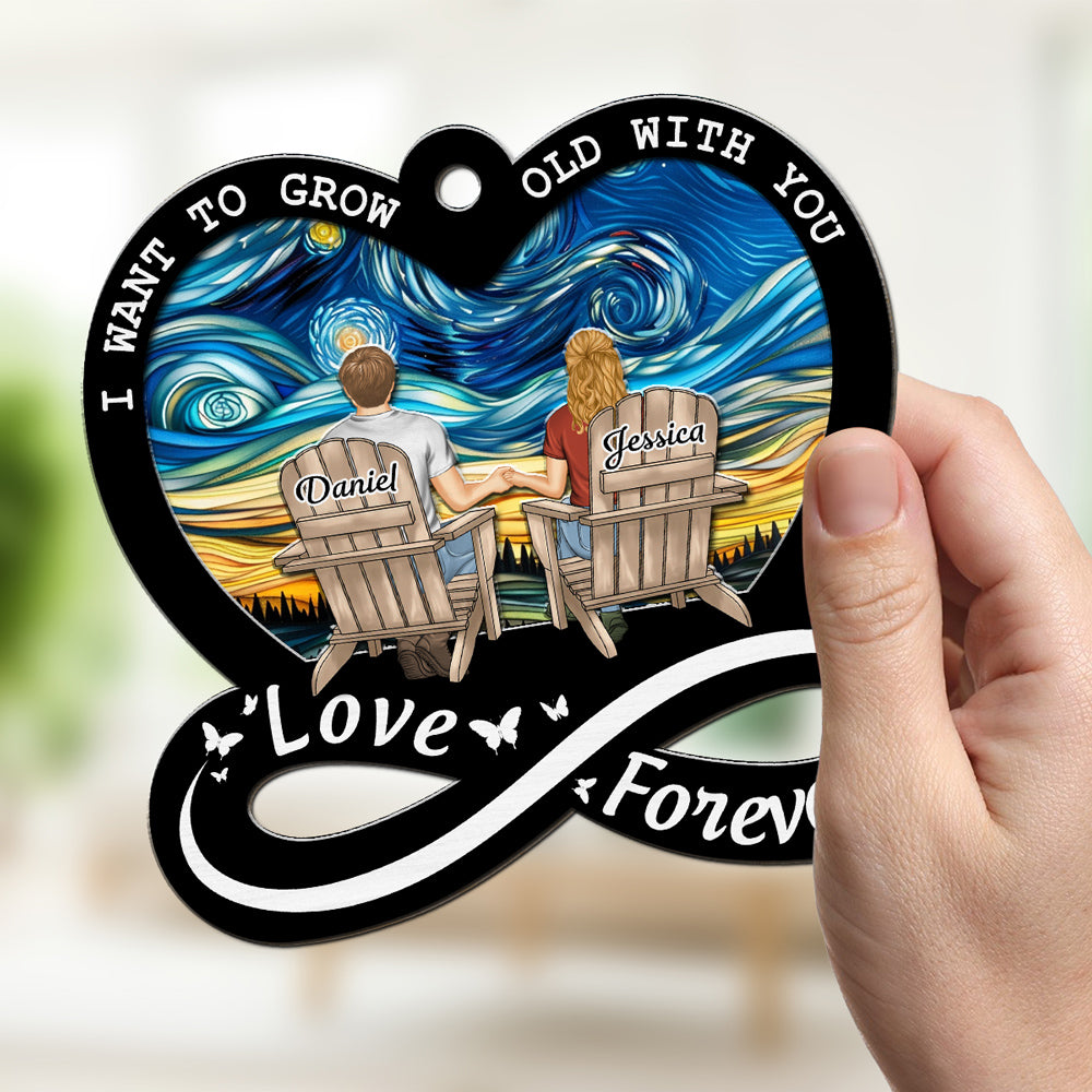 Love Forever - Personalized Custom Suncatcher