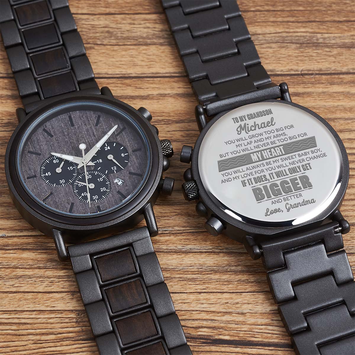 It Will Only Get Bigger - Personalized Engraved Wooden Watches GQ026