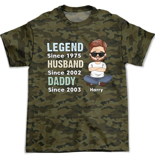 Legend Daddy - Personalized Custom All-over-print T-shirt