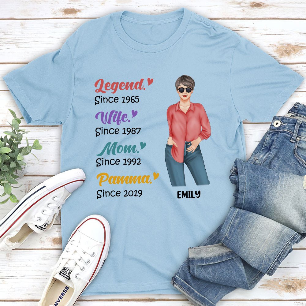 Legend Grandma - Personalized Custom Unisex T-shirt